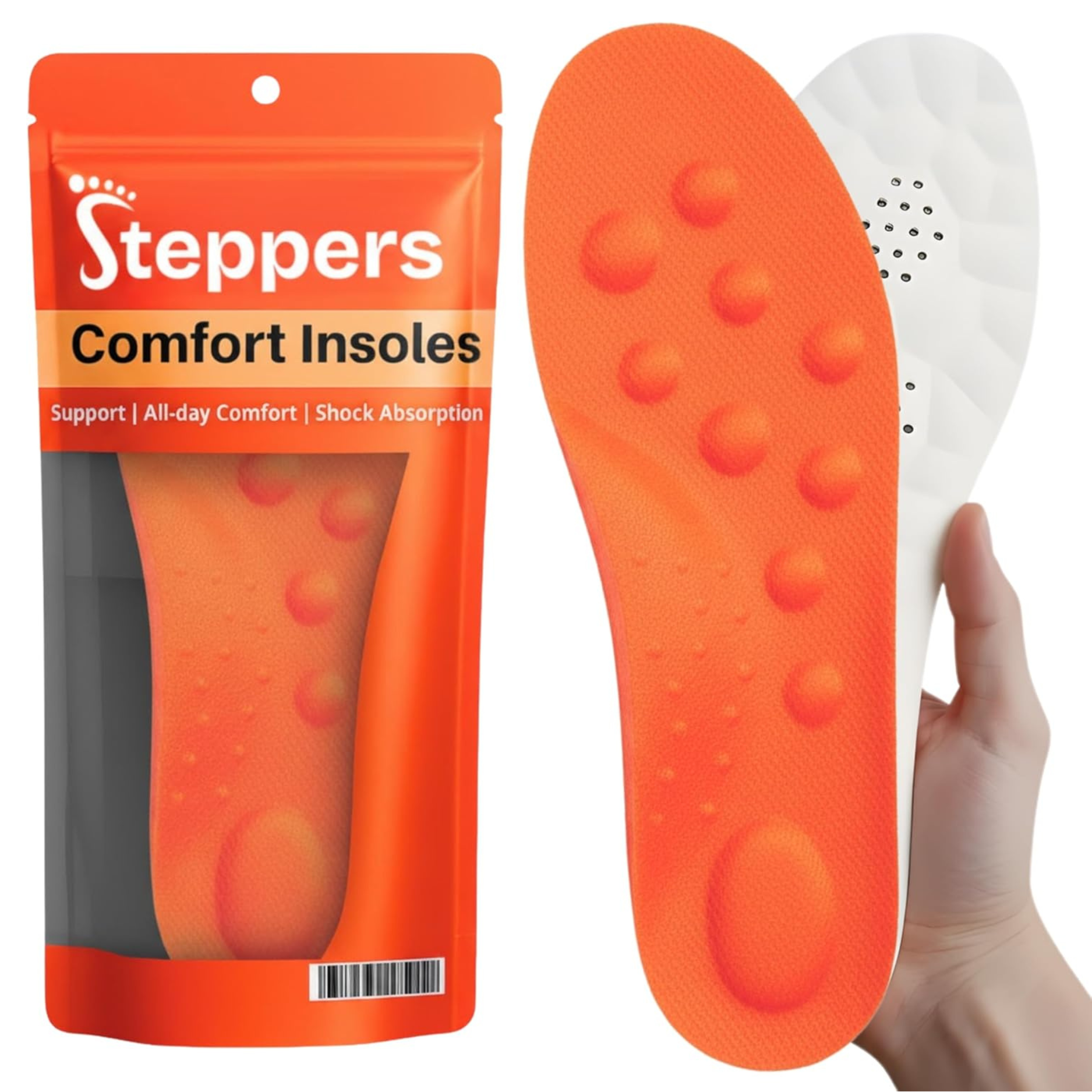 Memory Foam Shoe Insoles For Men & Women – Orthotic Inserts For Sports & Daily Comfort