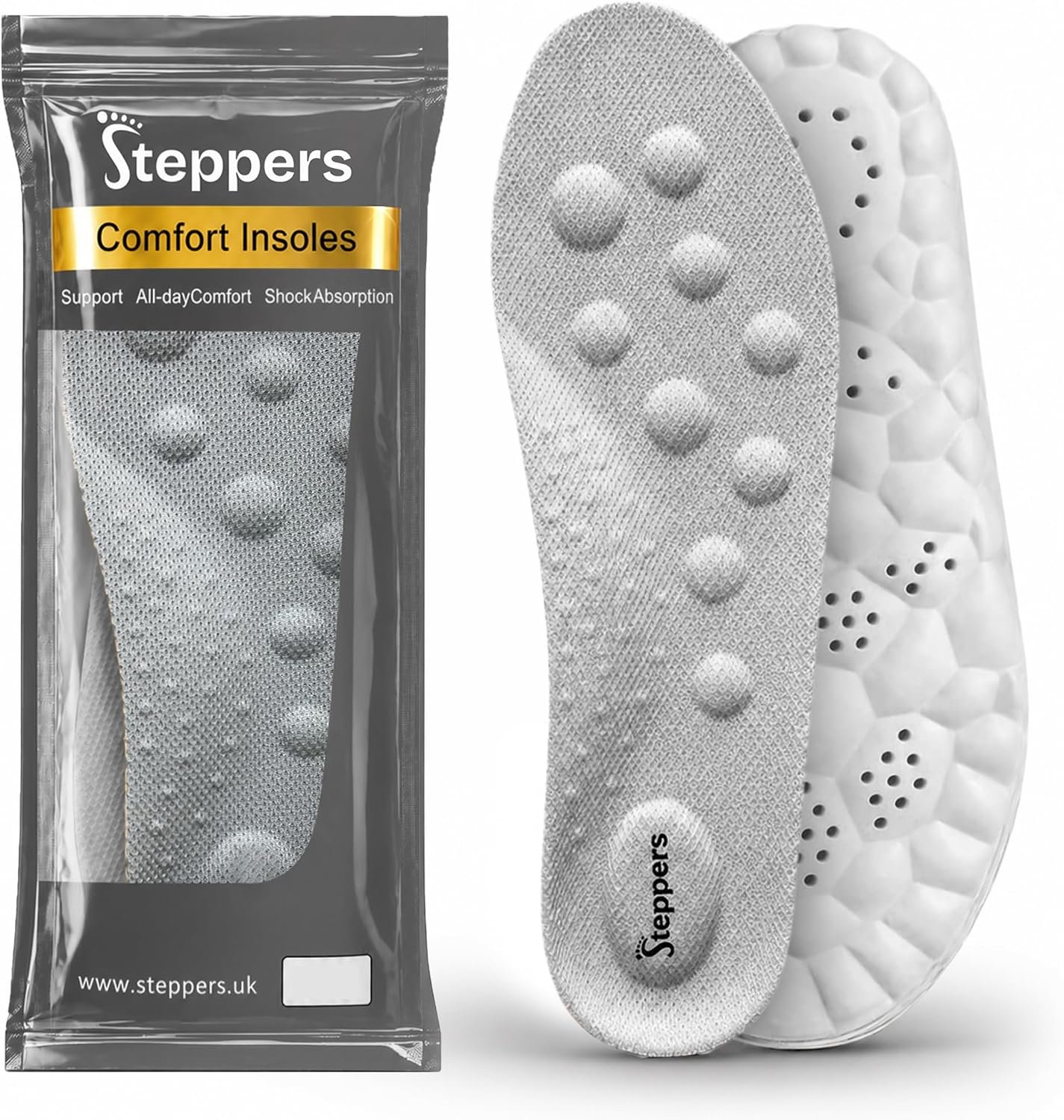 Steppers Comfort Boosting Massage Insole for Men and Women