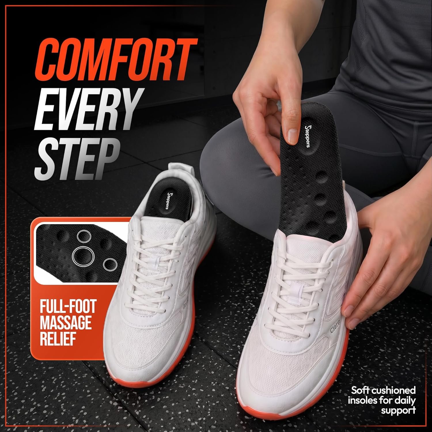 Steppers Comfort Boosting Massage Insole for Men and Women - Image 2