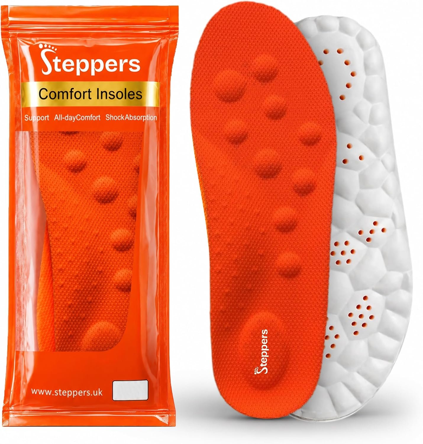 Steppers Comfort Boosting Massage Insole for Men and Women