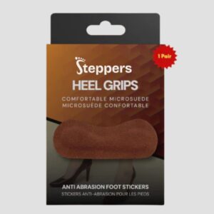 Steppers Microsuede Heel Grips – Anti-Slip Cushions for Shoes & Heels
