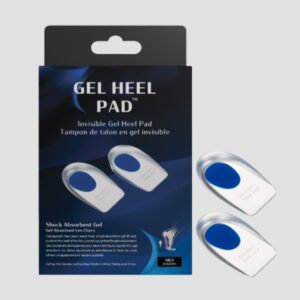 Steppers Gel Heel Pads for Men – Shock Absorbing Cushion Support for Pain Relief & All-Day Comfort